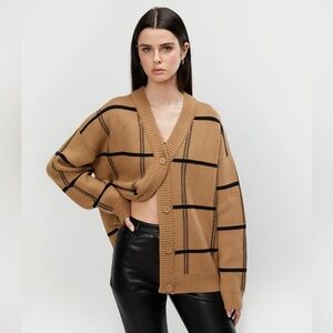 Oak + Fort plaid cardigan